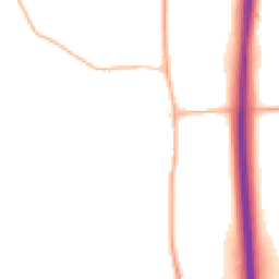 Night-time road noise heatmap for BN6 9DJ