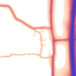 Daytime road noise heatmap for BN6 9DL