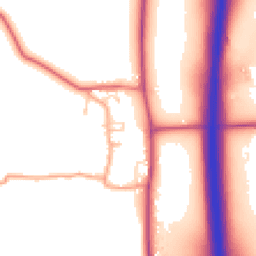 Daytime road noise heatmap for BN6 9DN
