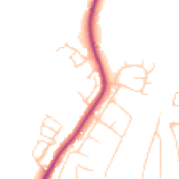 Daytime road noise heatmap for BN6 9DW