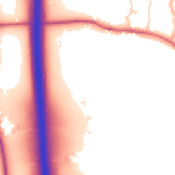 Daytime road noise heatmap for BN6 9ER