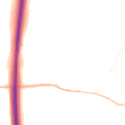 Night-time road noise heatmap for BN6 9EY