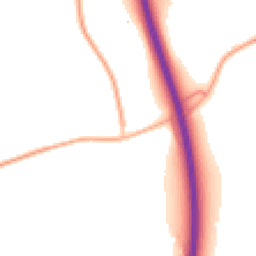 Night-time road noise heatmap for BN6 9FT