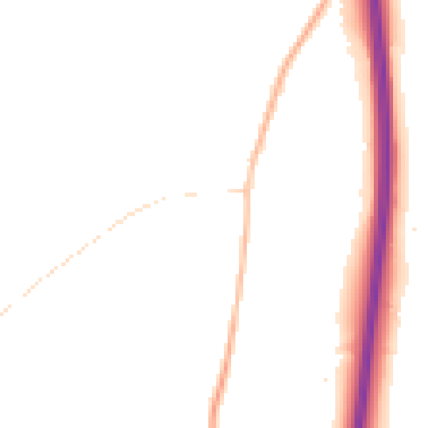 Night-time road noise heatmap for BN6 9GE