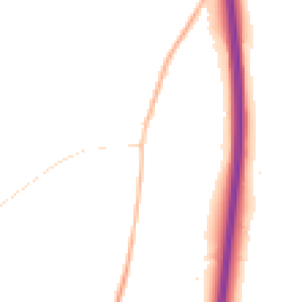 Night-time road noise heatmap for BN6 9GY