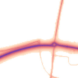 Daytime road noise heatmap for BN6 9HF