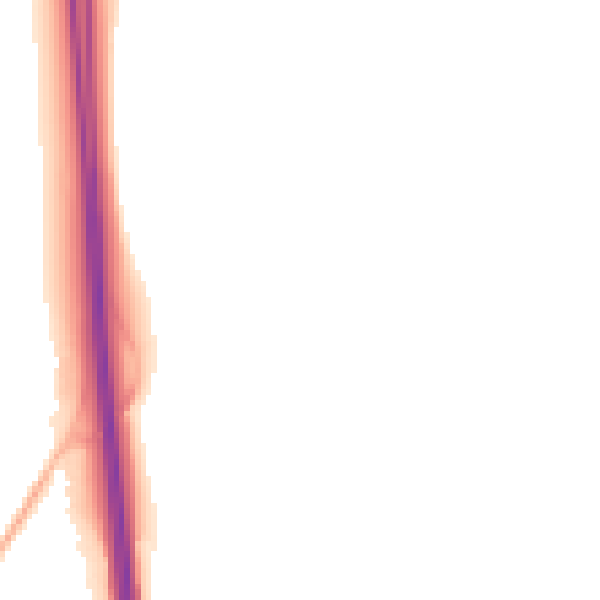 Night-time road noise heatmap for BN6 9HN