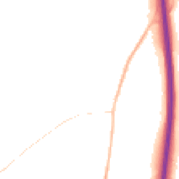 Night-time road noise heatmap for BN6 9HU