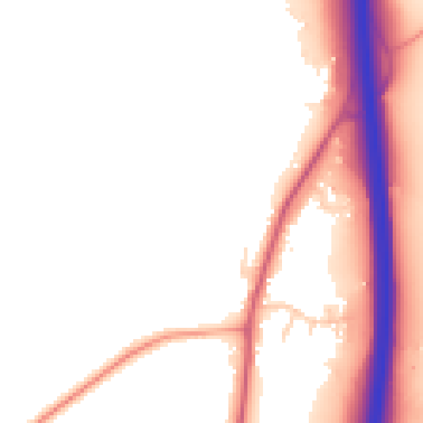 Daytime road noise heatmap for BN6 9LB