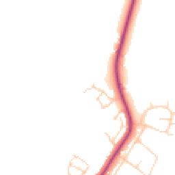 Daytime road noise heatmap for BN6 9PB