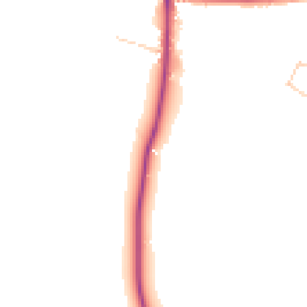 Daytime road noise heatmap for BN6 9PF