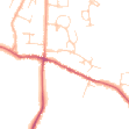 Daytime road noise heatmap for BN6 9RE
