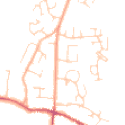 Daytime road noise heatmap for BN6 9SE