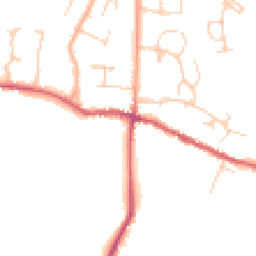 Daytime road noise heatmap for BN6 9TS