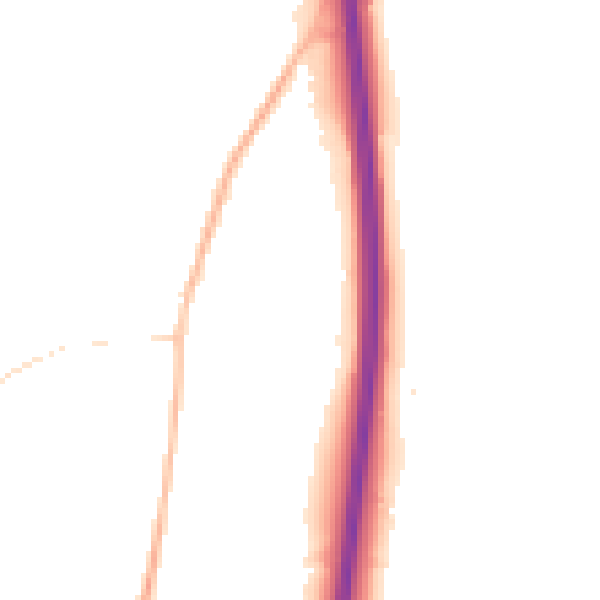 Night-time road noise heatmap for BN6 9XP