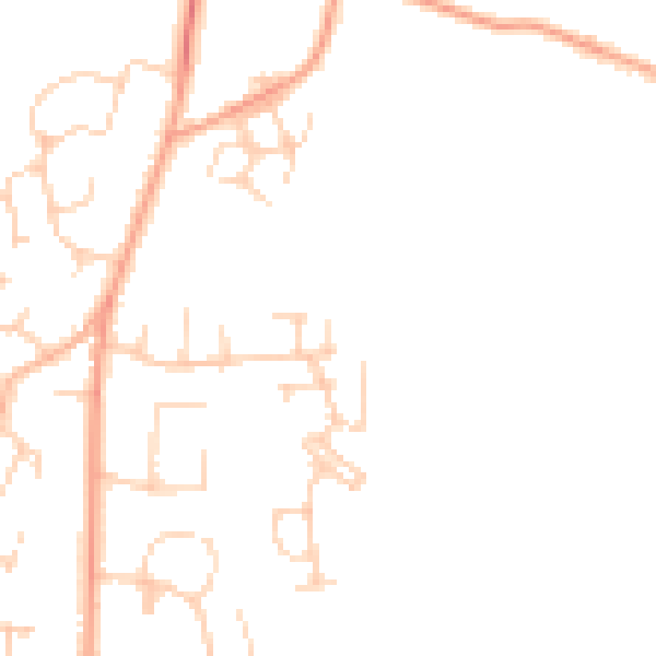 Daytime road noise heatmap for BN6 9YN