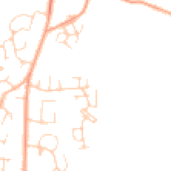 Daytime road noise heatmap for BN6 9YS