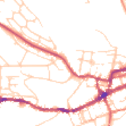 Daytime road noise heatmap for BN7 1BB