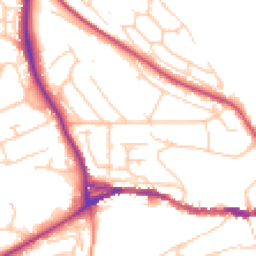 Daytime road noise heatmap for BN7 1BH