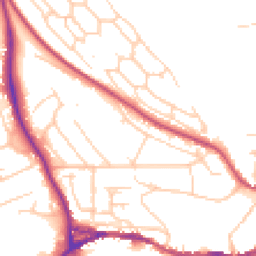 Daytime road noise heatmap for BN7 1BZ