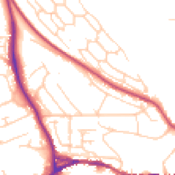 Daytime road noise heatmap for BN7 1DA