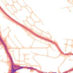 Daytime road noise heatmap for BN7 1DD