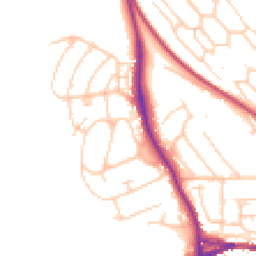 Daytime road noise heatmap for BN7 1DS