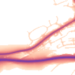 Daytime road noise heatmap for BN7 1EJ