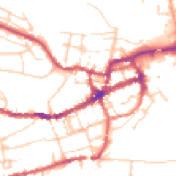 Daytime road noise heatmap for BN7 1YJ