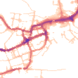 Daytime road noise heatmap for BN7 2BH