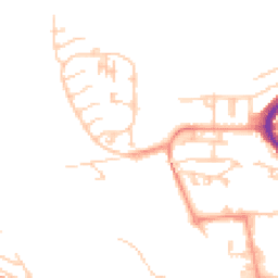 Daytime road noise heatmap for BN7 2EQ
