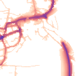 Daytime road noise heatmap for BN7 2FL