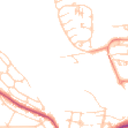 Daytime road noise heatmap for BN7 2JA