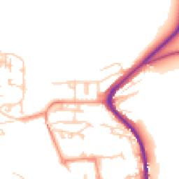 Daytime road noise heatmap for BN7 2JD