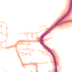 Daytime road noise heatmap for BN7 2JH