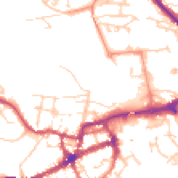 Daytime road noise heatmap for BN7 2PJ