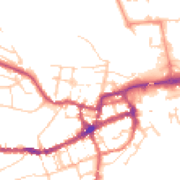 Daytime road noise heatmap for BN7 2QF