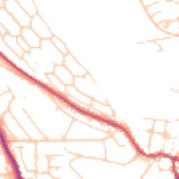 Daytime road noise heatmap for BN7 2YE