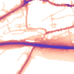 Daytime road noise heatmap for BN7 3PN