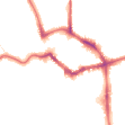 Night-time road noise heatmap for BR1 1AL