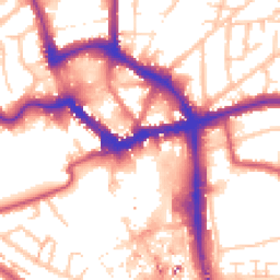 Daytime road noise heatmap for BR1 1AQ