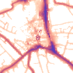 Daytime road noise heatmap for BR1 1EA