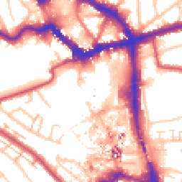 Daytime road noise heatmap for BR1 1HG