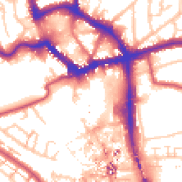 Daytime road noise heatmap for BR1 1JD