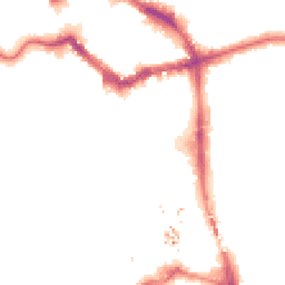 Night-time road noise heatmap for BR1 1JQ