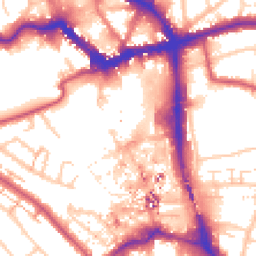 Daytime road noise heatmap for BR1 1JW
