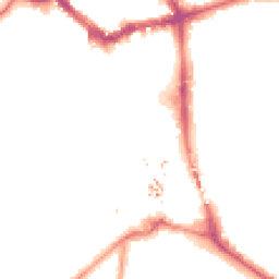 Night-time road noise heatmap for BR1 1JY