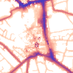 Daytime road noise heatmap for BR1 1LA