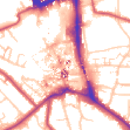 Daytime road noise heatmap for BR1 1LG