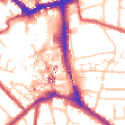 Daytime road noise heatmap for BR1 1LY